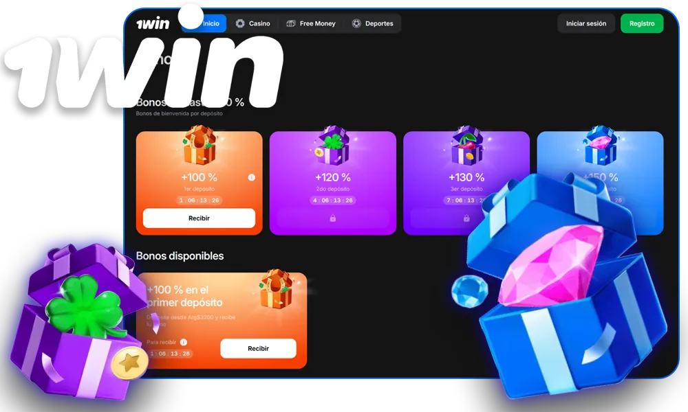 Bonificaciones y promociones en 1win